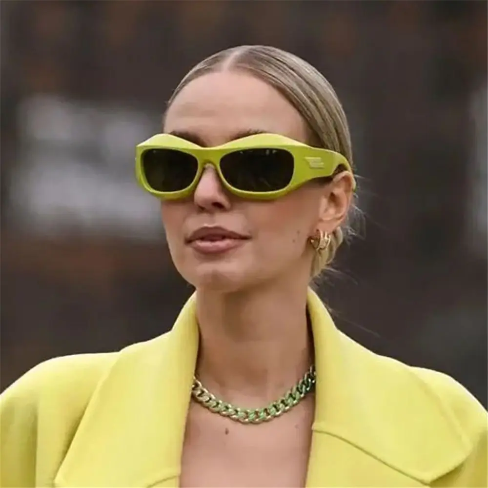 

Cyberpunk Sunglasses Oversized Thick Frame Sports Cycling Sun Glasses Men's Driving Sunglasses Trendy Shades UV400 Eyewear