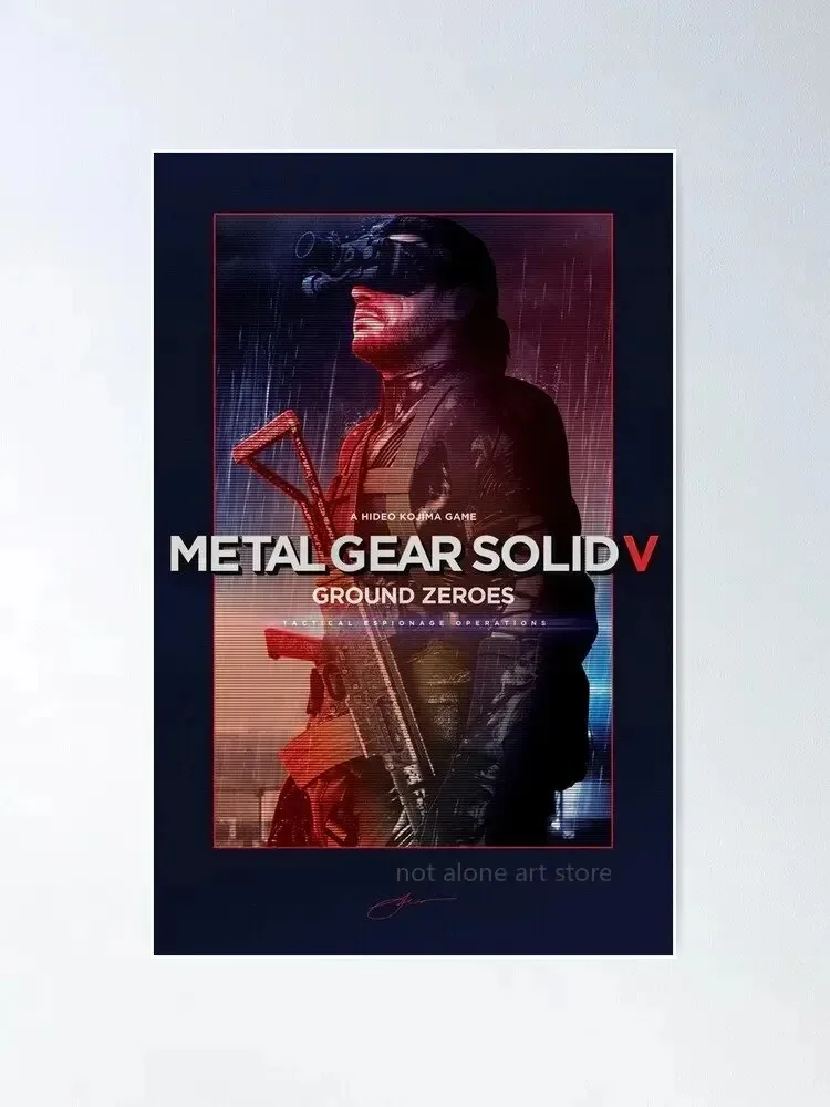 Metal Gear Solid Series Art Poster Canvas Painting - Home Decor Wall Print