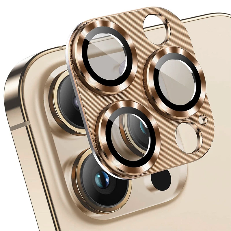 Protezione Per Obiettivo Fotocamera In Metallo Per IPhone 16 17 Pro Max Anello Per Obiettivo In Alluminio Custodia In Vetro Per IPhone 16 Plus 16 Pro Max Copriobiettivo - Foto 5