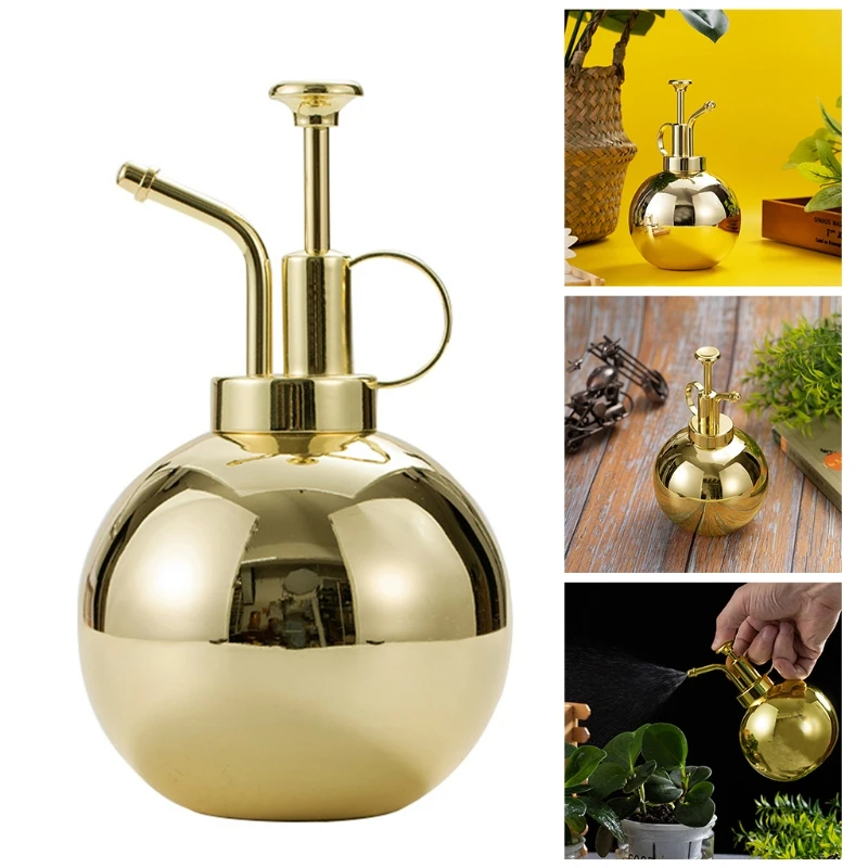500ml Metal Watering Can For Indoor Plants Vintage Mister Spray Bottle