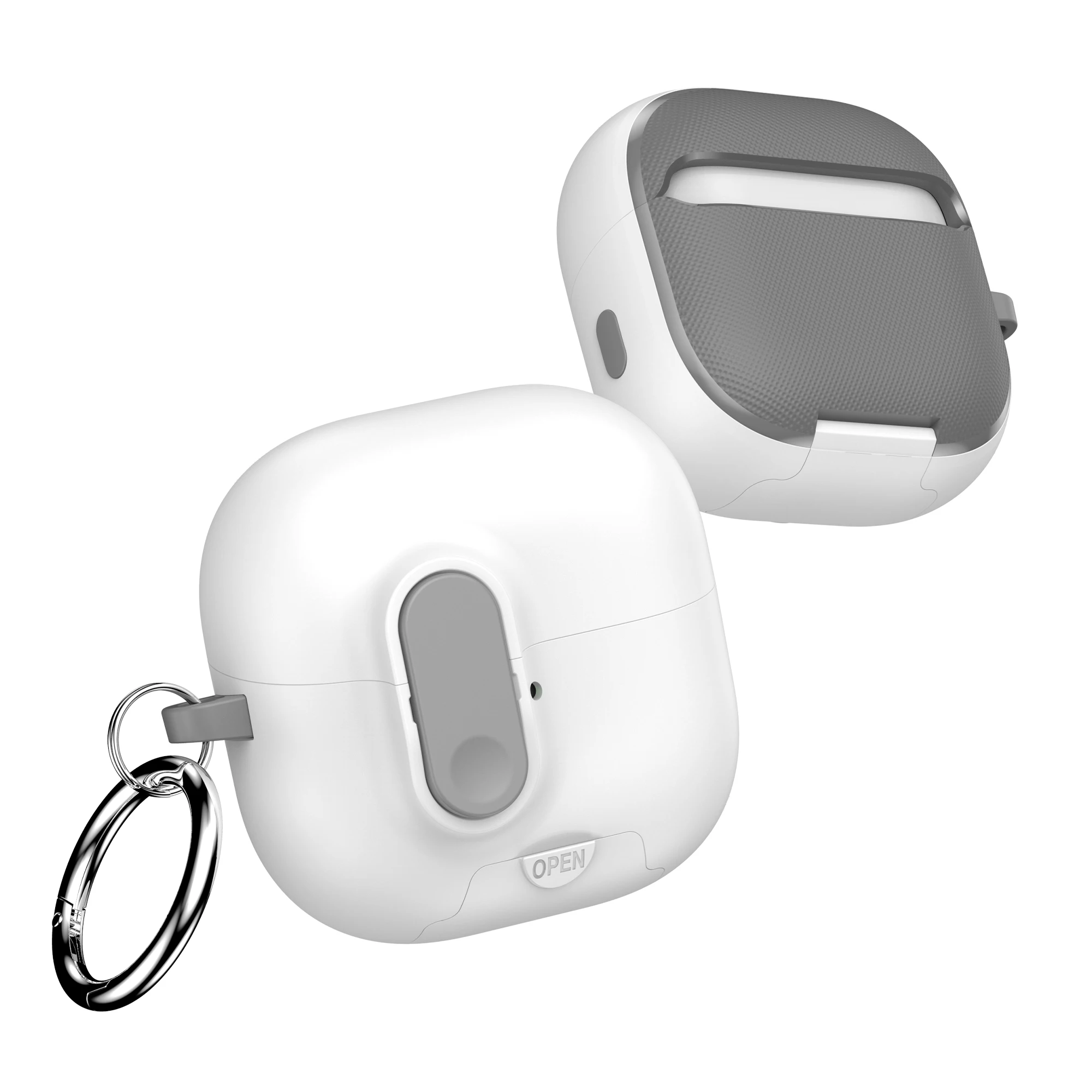 Shockproof Earphone Case with Keychain and Hook