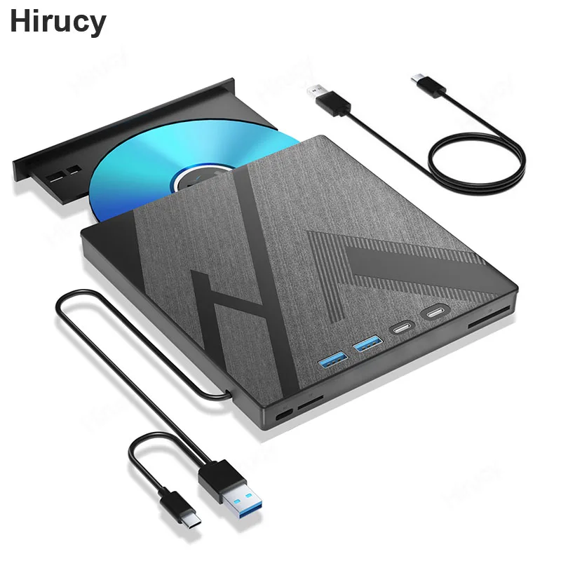 ブルーレイプレーヤー USB 2.0 外部ブルーレイ光学ドライブ CD DVD プレーヤー DVD ドライブ スリム ディスク リー