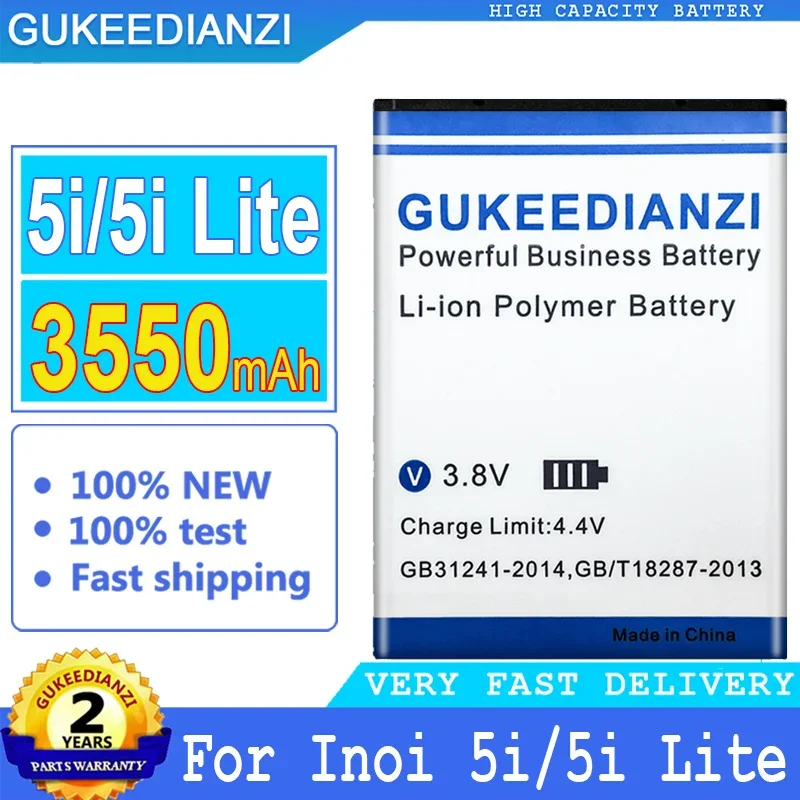 

GUKEEDIANZI Battery for Inoi 5i Lite 5iLite, Big Power Battery, 3550mAh