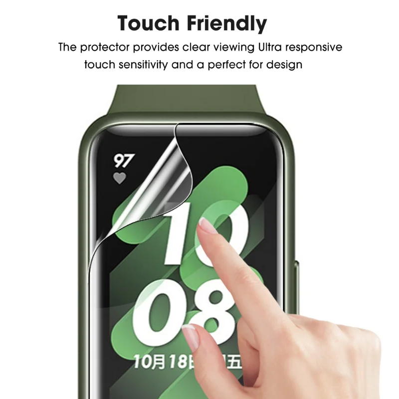 Vetro Temperato per Honor Band 7/Huawei Band 7/Honor Band 6/Huawei Band 6, [3 Pezzi] [3D Curved Edge to Edge], Anti-Graffio, Bubble Free Pellicola