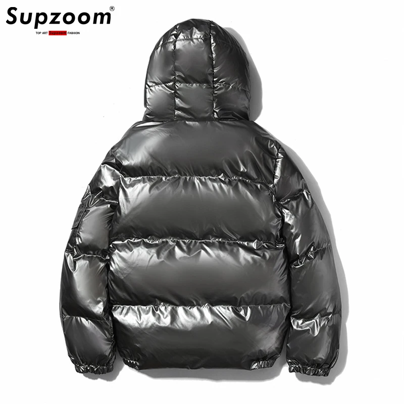 Supzoom Top Fashion Hip Hop Print Bread Suit Winter Cotton Couple Cold Clothes Hooded Casual Mens Jackets And Coats cotton jacket