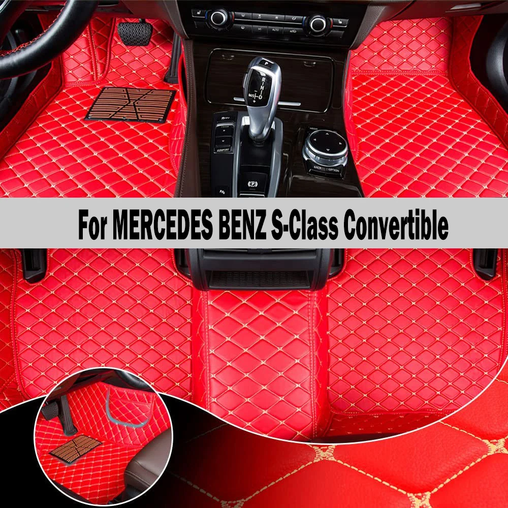 

Custom Car Floor Mat For MERCEDES BENZ S-Class Convertible 2016-2018 Year Upgraded Version Foot Coche Accessories Carpets