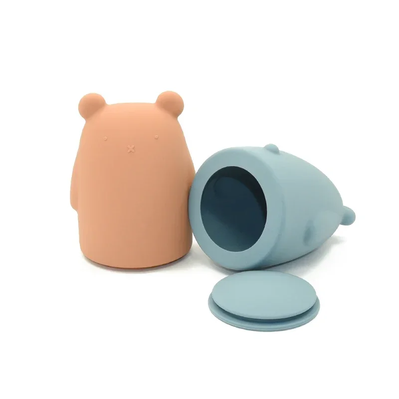 Baby Silicone Money Box Cute Bear Rabbit Shape Coin Cash Collection Holder Gifts Kids