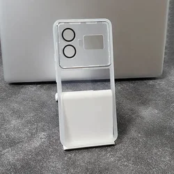 Enhanced Camera Lens Protector Clear TPU Phone Case - Soft, Transparent Back Cover - Realme GT5 240W 5G (Transparent White)