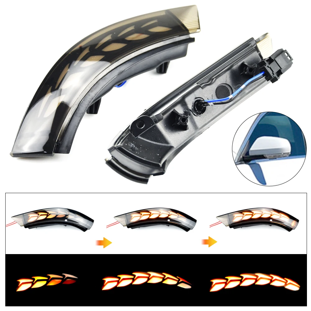 

2pcs Dynamic Turn Signal LED Light Side Mirror Indicator For Cadillac CT4 CT4-V 2020-2022 For Cadillac ATS ATS-V 2013-2019