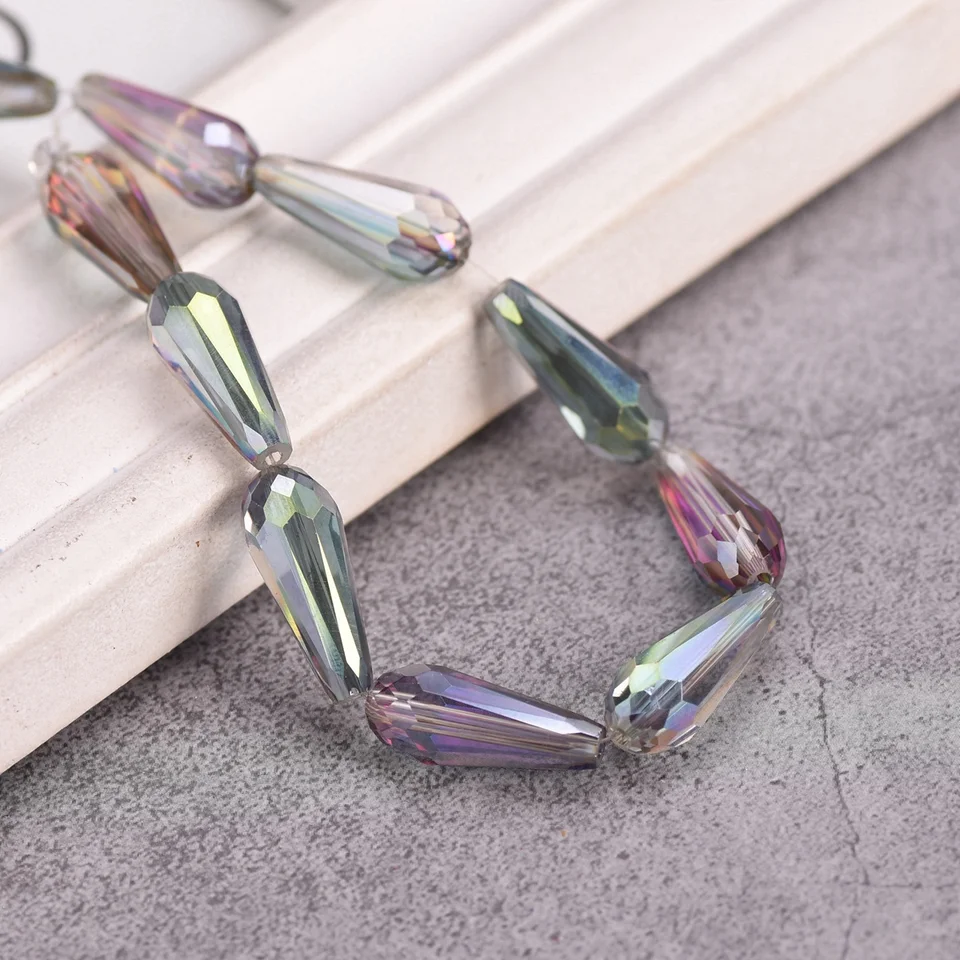 1040 Perline Di Vetro Cristallo Per Gioielli Fai Da Te - Assortite 4/6/8 Mm, Colore Blu Scuro, Rondelle Sfaccettate Per Bracciali E Collane - 3