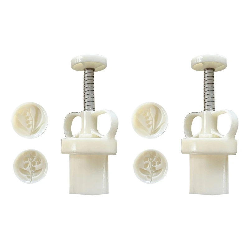 

Flower Mooncake Mold Mid-Autumn Festival Mooncake Mould DIY Hand Pressure Fondant Decorations Tools Moon Cake Mold