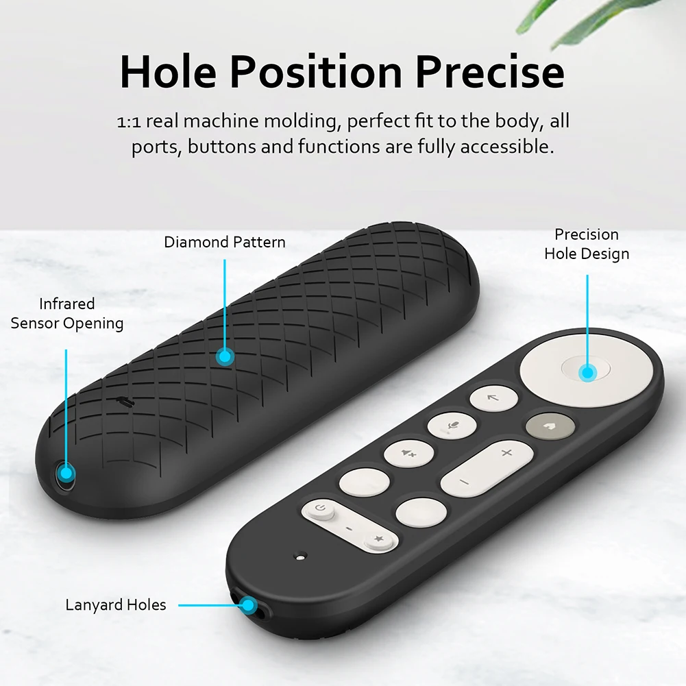 Custodie protettive in silicone per telecomando Google TV