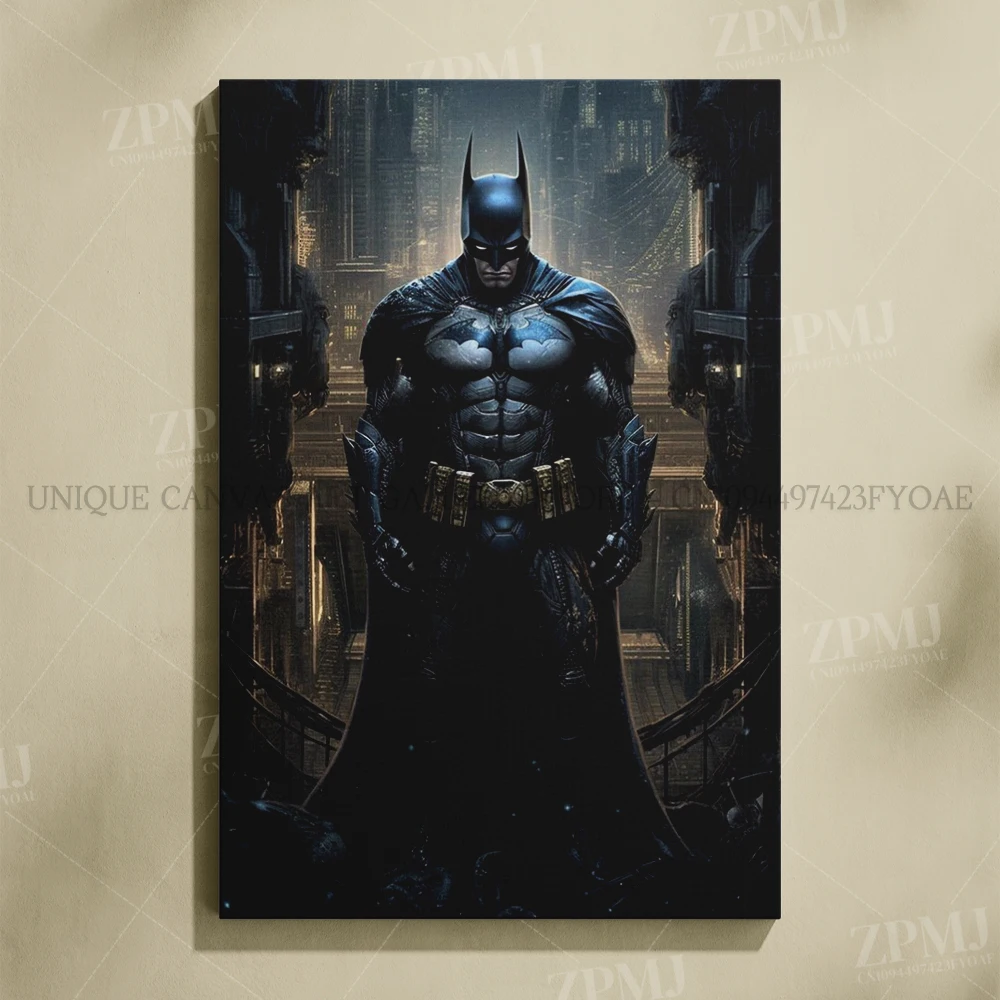 Justice League Superhero Batman Wall Art - Canvas Home Decor Poster Prints