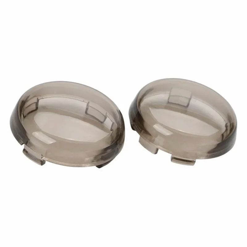 

Pair Smoke Turn Signals Light Lens For 86-15 Harley Dyna Softail Sportster Deuce