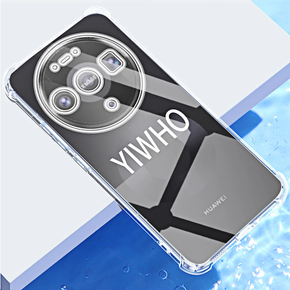 Shockproof Clear TPU Phone Case - Transparent Soft Shell Back Cover