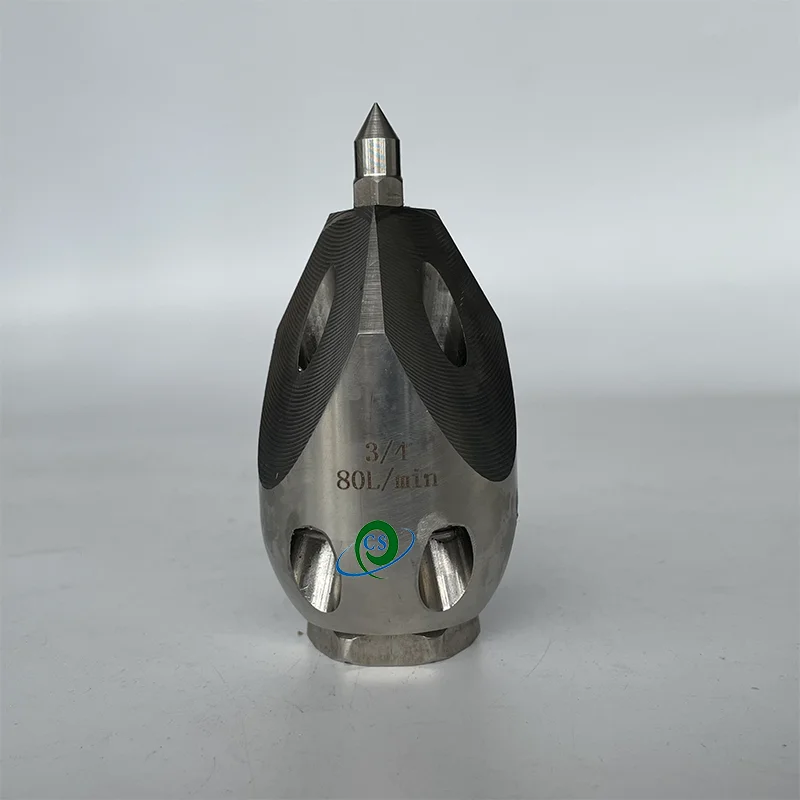 High Pressure 2.5kg cleaning Piercing nozzle high impact dredge water jet sewer pipe drainage 1inch 170L/min