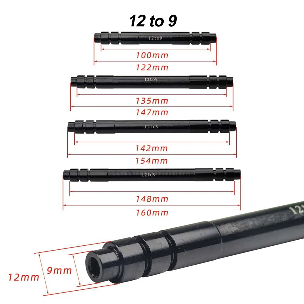 Bicycle Upgrades 15 12mm To 9mm Aluminum Alloy Convertor Aluminum Axle Adapter Bicycle Skewer 15mm 12mm To 9mm