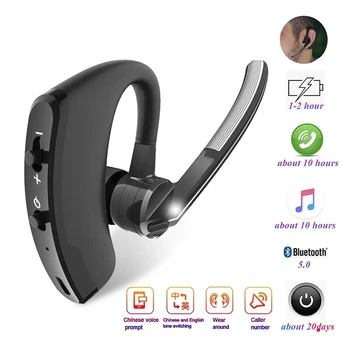 V8 Wireless Bluetooth Earphone with HD Mic Stereo Business Handsfree HD Call Bluetooth Headset 1