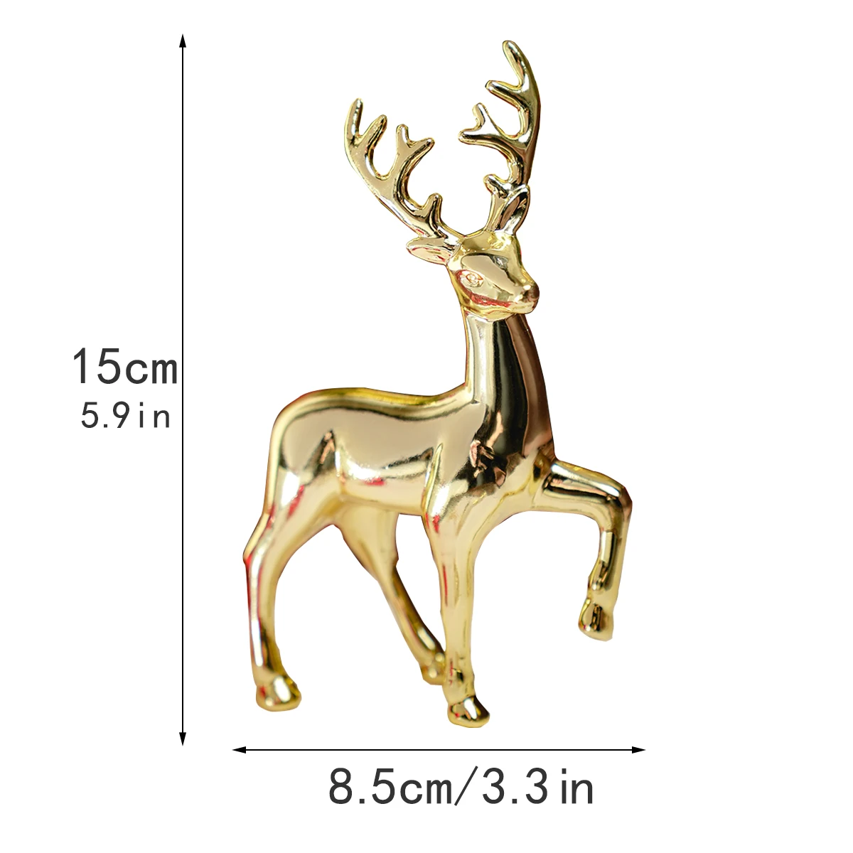 Gold Deer Statue Reindeer