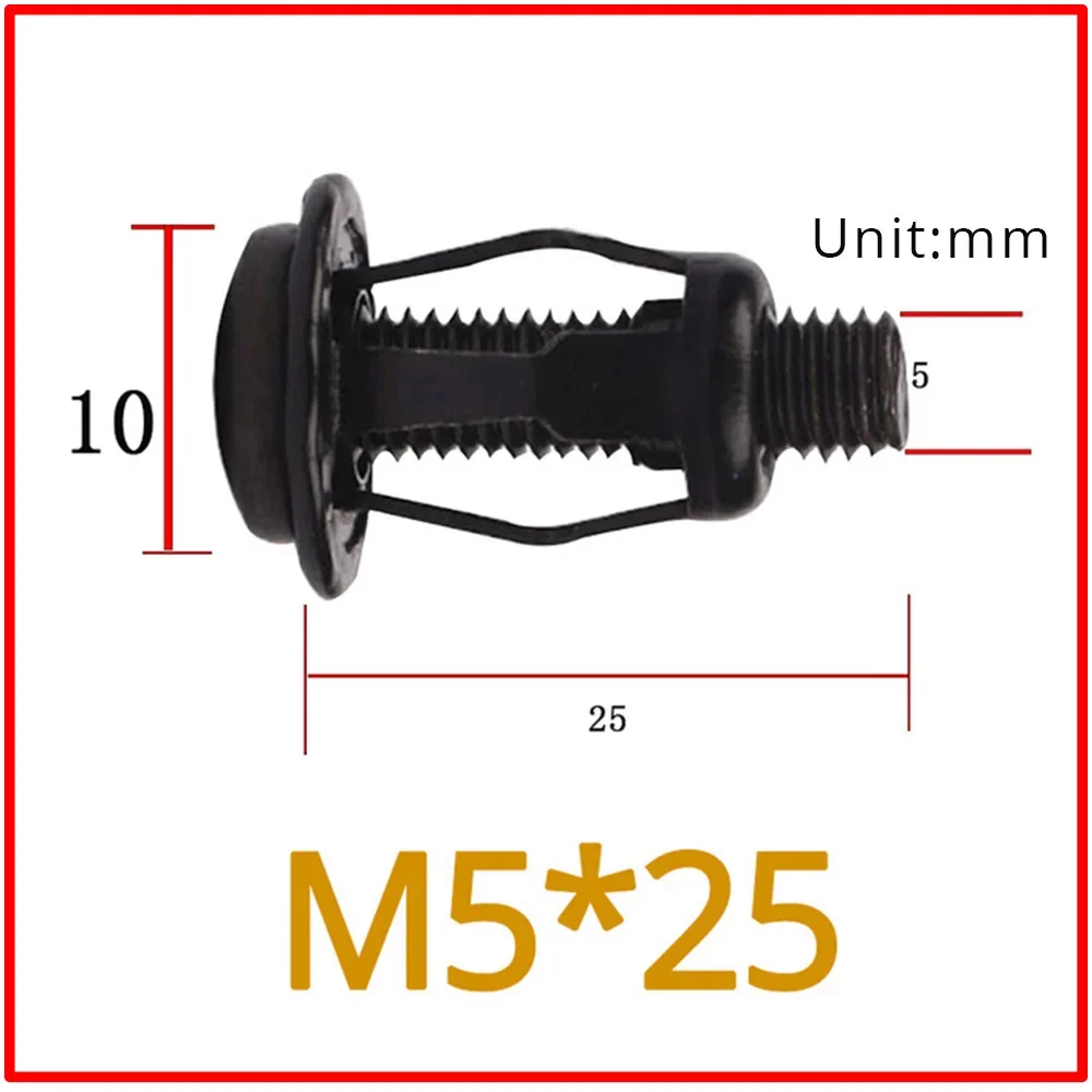 Screw Bolt Nut Set Screw Washer Nut Kit Rivet Nut Gun Rivet Nut Kit M4 M5 M6 M8 Petal Rivets Nut Car License Screw Jack Nut Metal Iron Base Clamp Fixed Plate Bolt For Automobile Motor Vehicle
