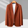 Spring and Autumn New Men's Fashion British Style Work Wedding Plus-size Casual Fat Loose Senior Sense Plus Fat Business Blazer 4