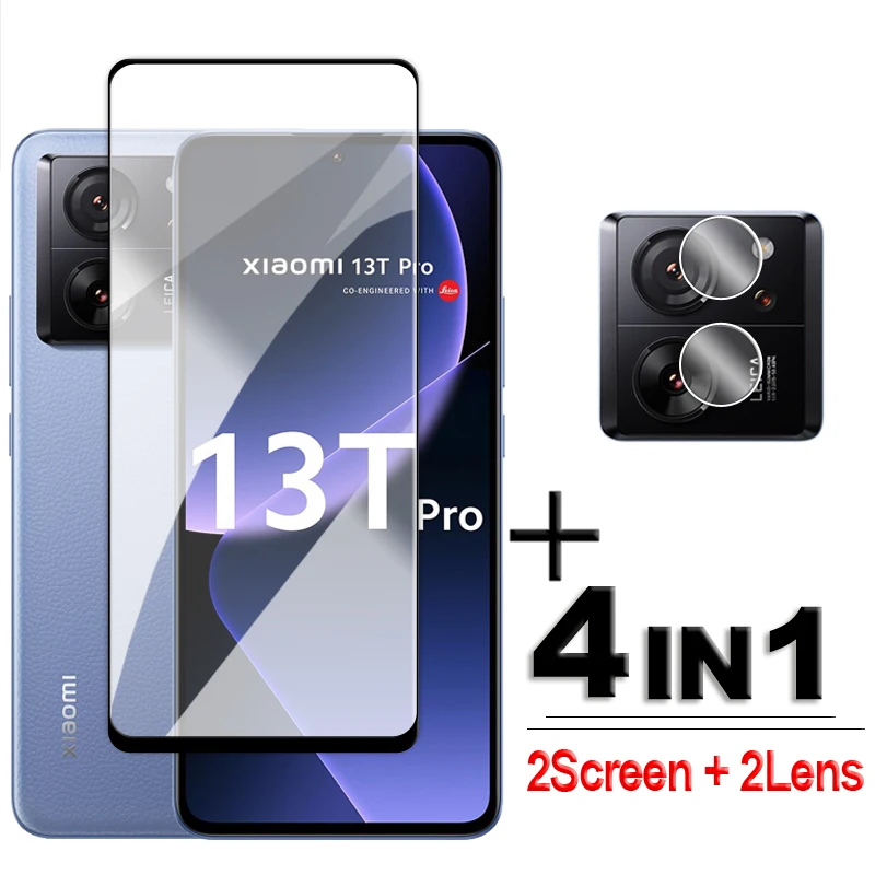 4in1 For Xiaomi 13T Pro Glass For Xiaomi 13T Tempered Glass 2.5D Full Cover Screen Protector For Xiaomi 13 T 13T Pro Lens Film