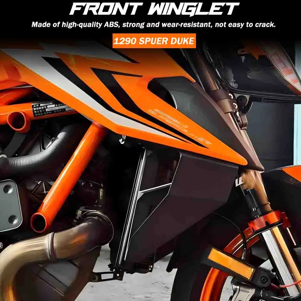 Motorcycle Carbon Downforce Naked Frontal Spoilers Winglet Aerodynamic Wing Front Spoiler Kit motorcycle winglet motorcycle wing kit For 1290 SUPER DUKE R RR EVO 21-24
