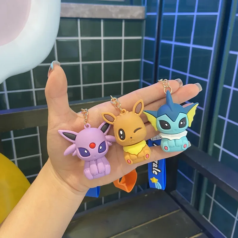 

Eevee Pokemon Keychain Pendant Cute Cartoon Couple Bag Pikachu Pendant 2024 New Model Hot The Market High Appearance Decoration