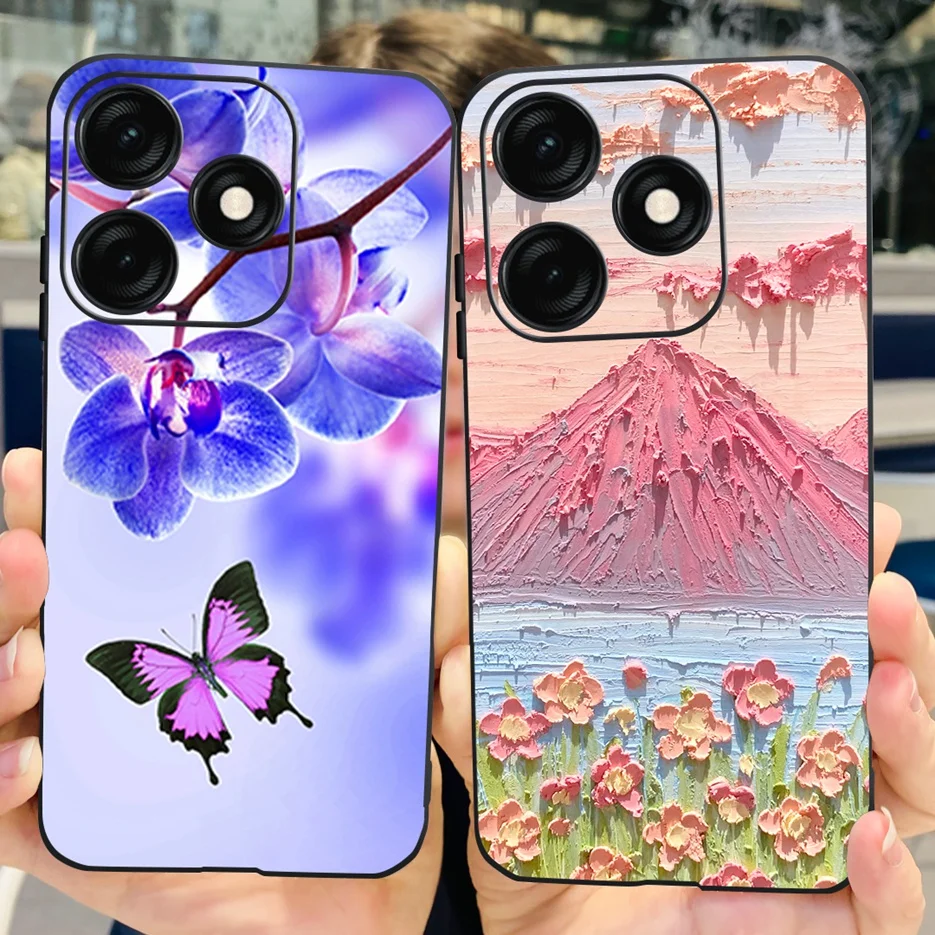 Stylish Shockproof Painted Phone Case with Soft Bumper