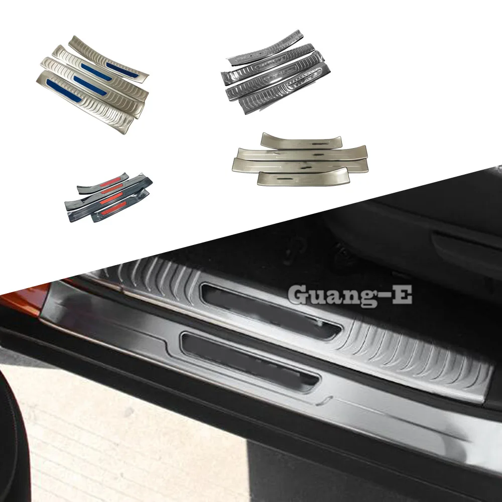 

For Nissan Kicks 2017 2018 2019 2020 2021 2022 2023 Stainless Steel Pedal Door Sill Scuff Plate Cover Inner Outside Threshold