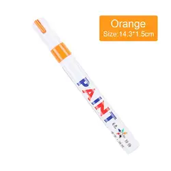 White Paint Marker Set - Waterproof, Oil-Based, Quick Dry, Permanent (3 Pack) (3pcs Orange)