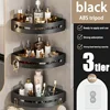 Triangular shower shelves, bathroom finishing and storage supplies, bathroom storage racks, cosmetics and toiletries tissue 1