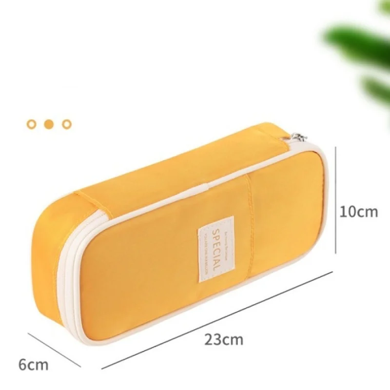 Estuche Organizador Escolar Espacioso Y Transparente Con 1 Cremallera