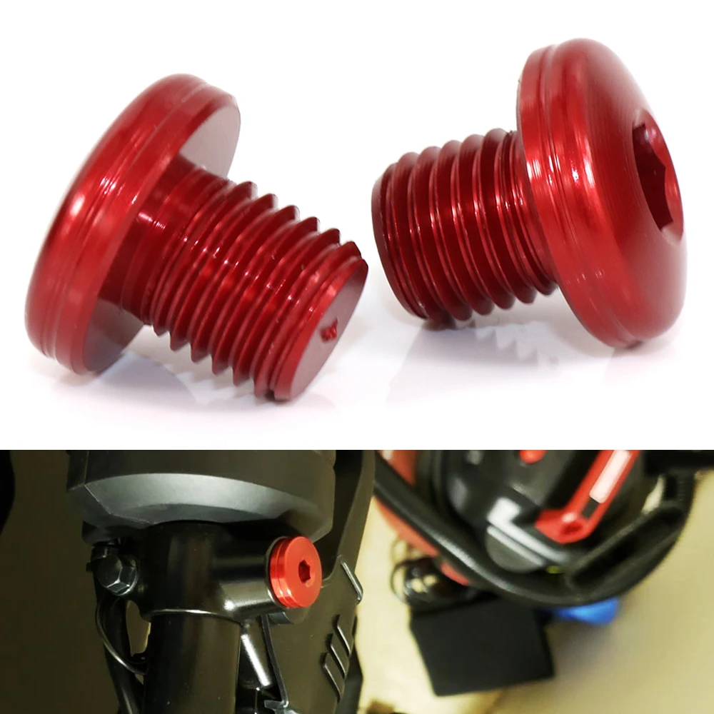 2 x Aluminium Mirror Blanking Plugs* / Bolts- Triumph Street Twin