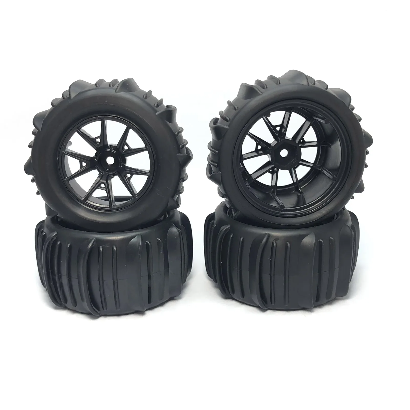 4 Teile/los 12mm Hex Monster Truck Rad Reifen für SCY 16101 Pro 16102 Pro 1:16 14210 1:14 MJX Off Road Reifen RC Auto Upgrade Teile – Detail 11