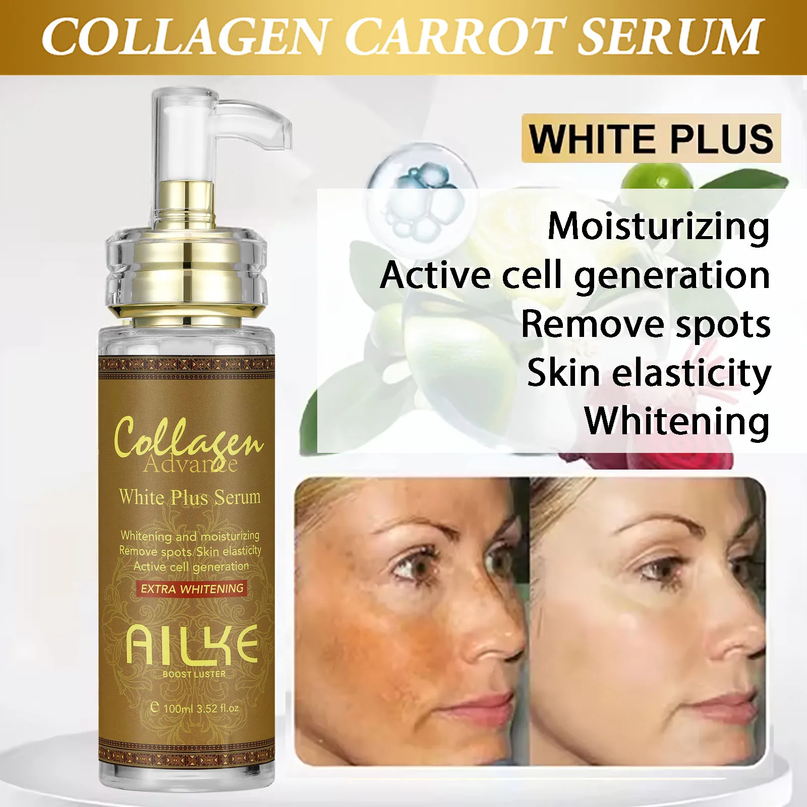 AILKE Collagen Whitening Kit, Moisturizer, Hydration, Dark Spot Removal Cream, Brightening Body Lotion, armpit Whitening Cream 5