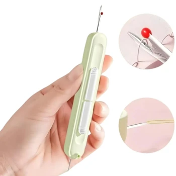 2in1 Needle Threader Hand Sewing Tools Multi-function Threader Stitch Insertion Sewing Needle Changer Thread Device Hand Machine 1