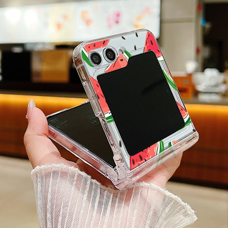 Cherry Watermelon Print Hard Folding Case