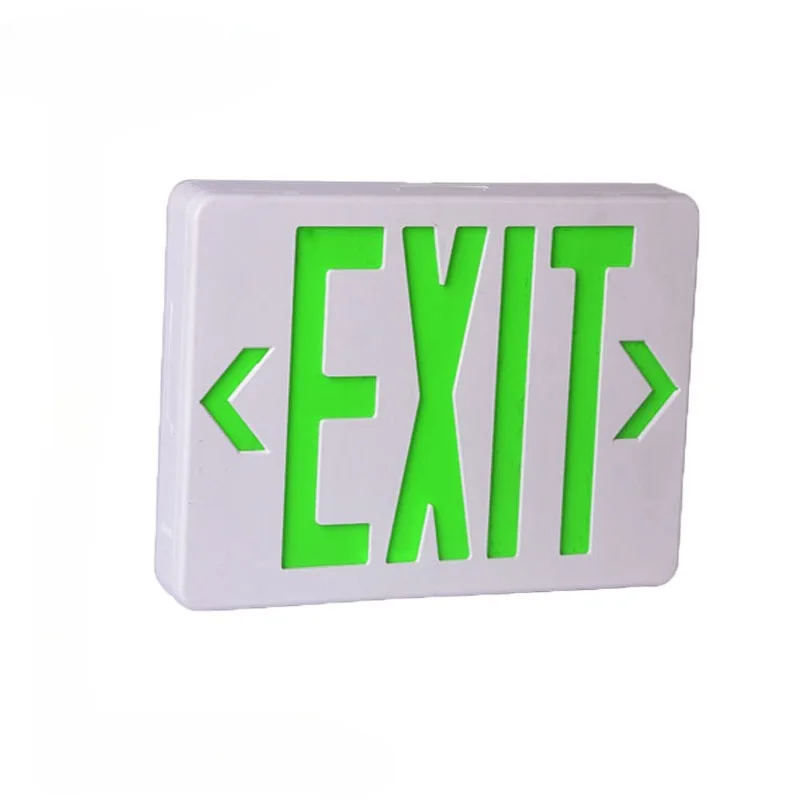 Exit Light led light emergency light AC 220v Red Exit Sign Led Emergency Light Fire Safety Indicator Warning Lamp for Bulb Hotel Mall School Public Place