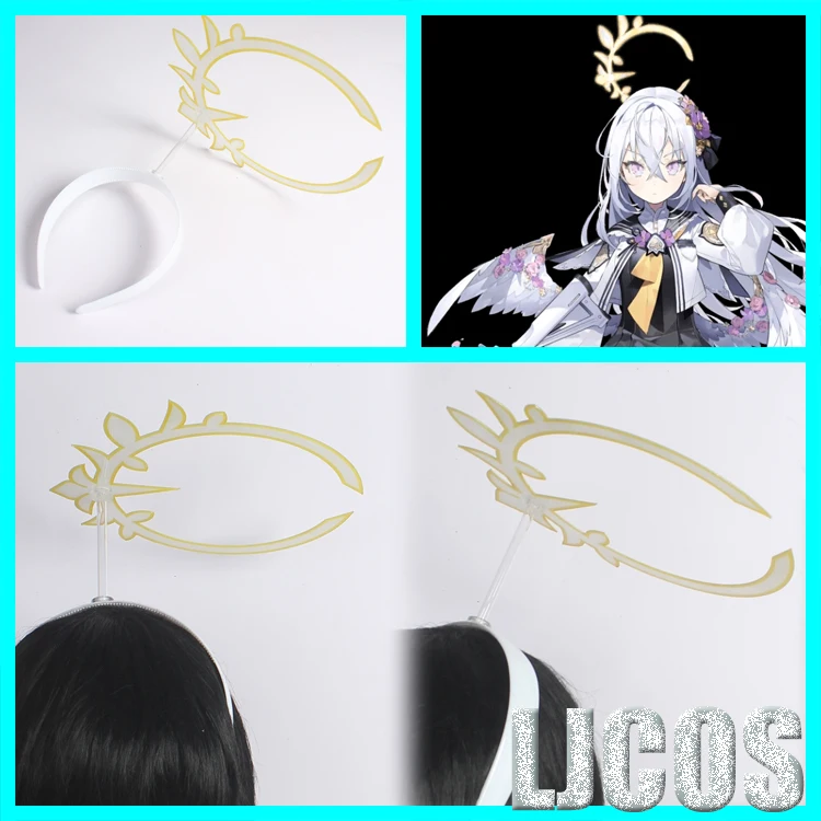

Аниме Синий архив Shirasu Azusa Halo Hair Crown заколка для студентов Косплей Костюм ручной работы аксессуары для волос подарки