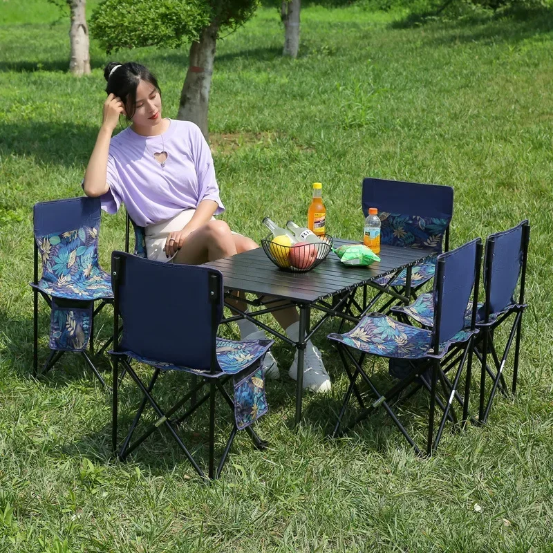 Outdoor Portable Folding Chair Foldable Car Outdoor Chair Lightweight Bearing Strong Ride Comfort folding chair