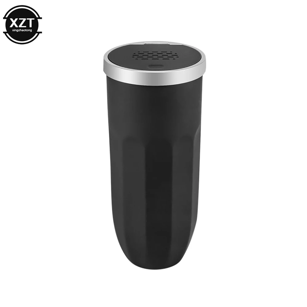 

Car Storage Tube Cup Holder Miscellaneous Flip Trash Can With Aroma Diffuser Plug-in Push-type Spring Cover Car Aromatherapy