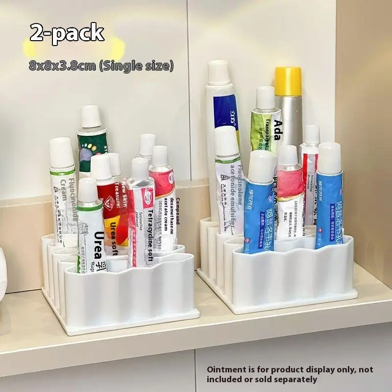 Wavy Brush Holder Desktop Pen Holder Organizer Pencil Paint Brushes Storage Basket Art Supplies Stationery Ointment Storage Rack