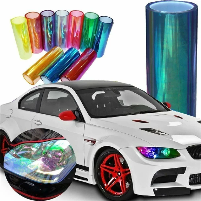 PVC Car Headlight Lamp Film Fog Lamp Sticker Car Headlight Tailing Moulding  Foil Self-Adhesive Car Accessories - AliExpress
