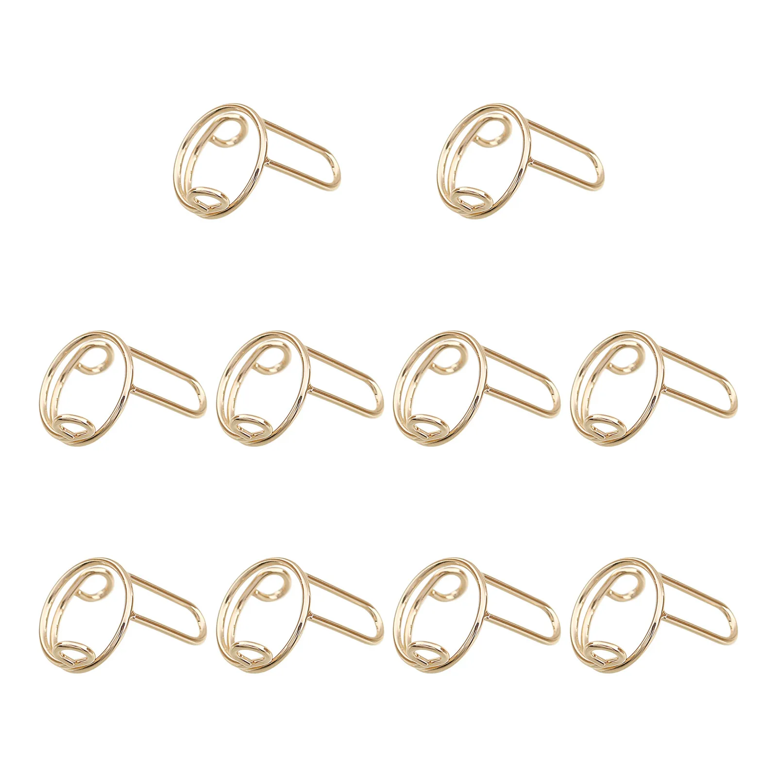 Wudu Nail Rings Non Tarnish 10PCS Adjustable No Glue No Women Gift Ring Set For HALAL NAILS Decoration (10 Pieces)