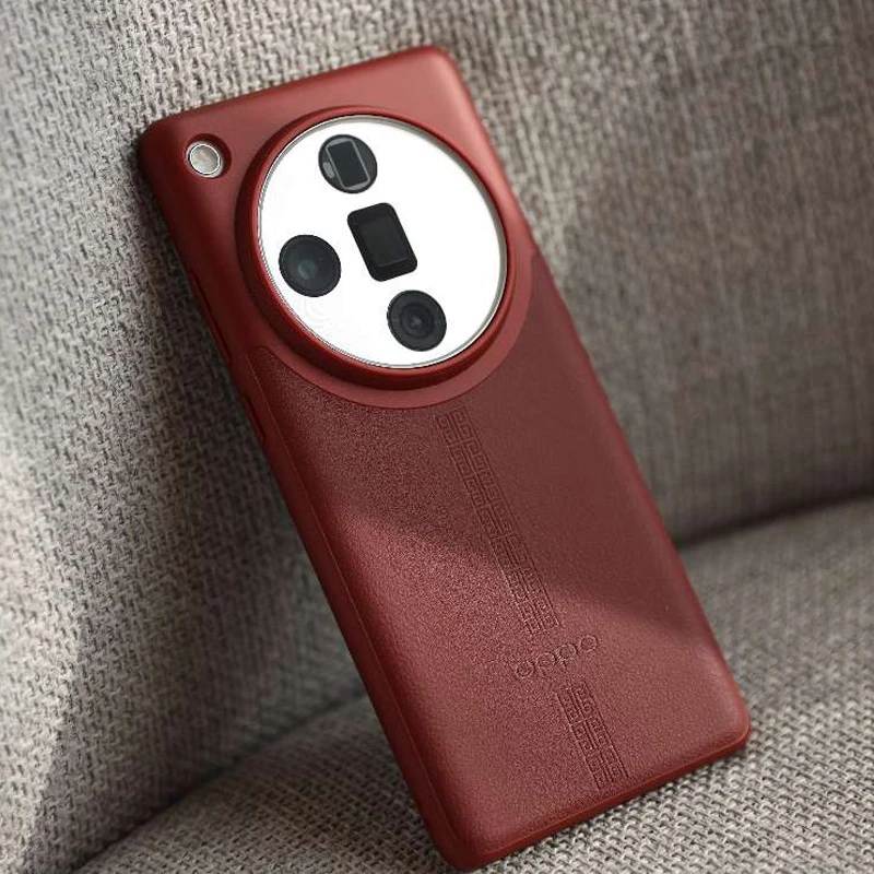 

Original OPPO Find X7 Ultra Case Leather PC Ultra Thin Protective Cover Cool Phone Case For Oppo Find X7 / X7 Ultra Mobile Phone