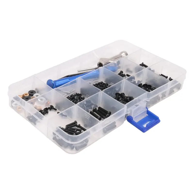 A01E-M2 M2.5 M3 나사 패스너 키트 도구 상자 교체품 Wltoys 144001 144010 124007 124016 124017 124018 124019 RC 자동차 부품