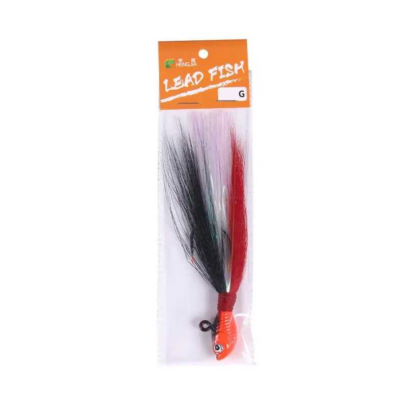 Bucktail Jigs 7g 10g 14g 21g 28g 42g 56g 82g Metal Jig Hook Saltwater Jigging Lure Jigs Bait For Mahi Marlin Waho Tuna Fishing