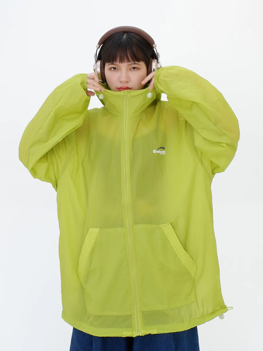 

Летнее свободное уличное пальто с тонким капюшоном Upf50 Солнцезащитная одежда для женщин