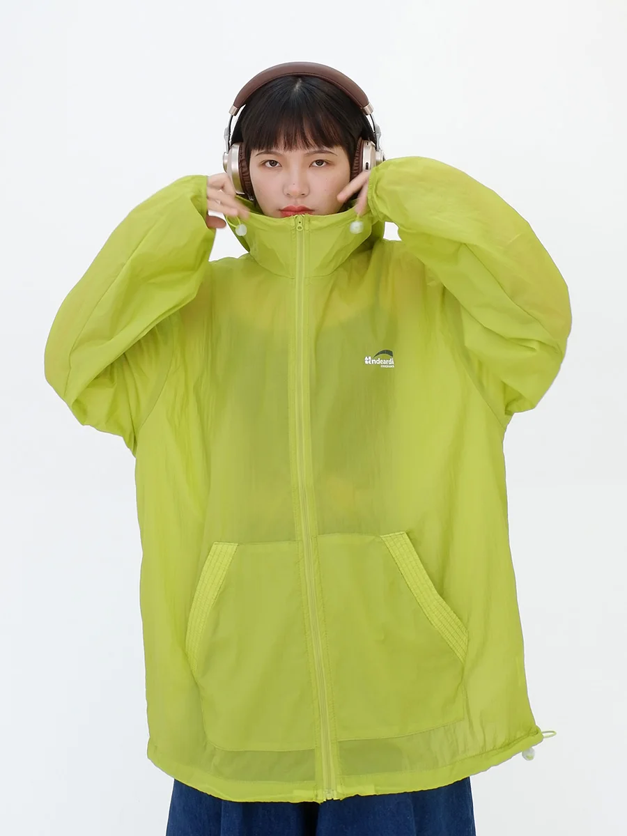 

Summer Loose Outdoor Thin Hood Coat Upf50 Sun-Protective Clothing for Women